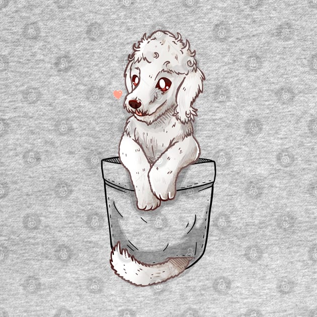 Pocket Cute Bedlington Terrier Dog by TechraPockets